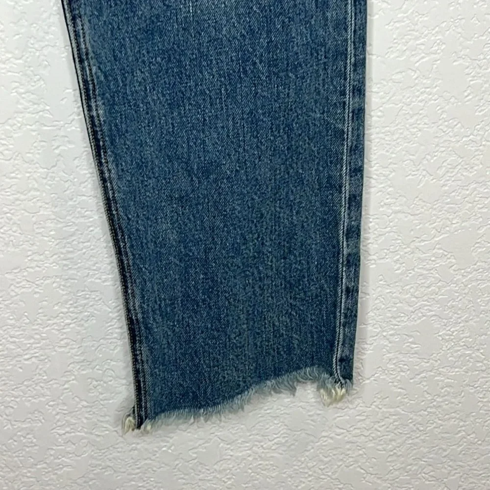 The Great.  THE SLOUCH TAPER JEAN Darker Wash Size 26 - Picture 5 of 15